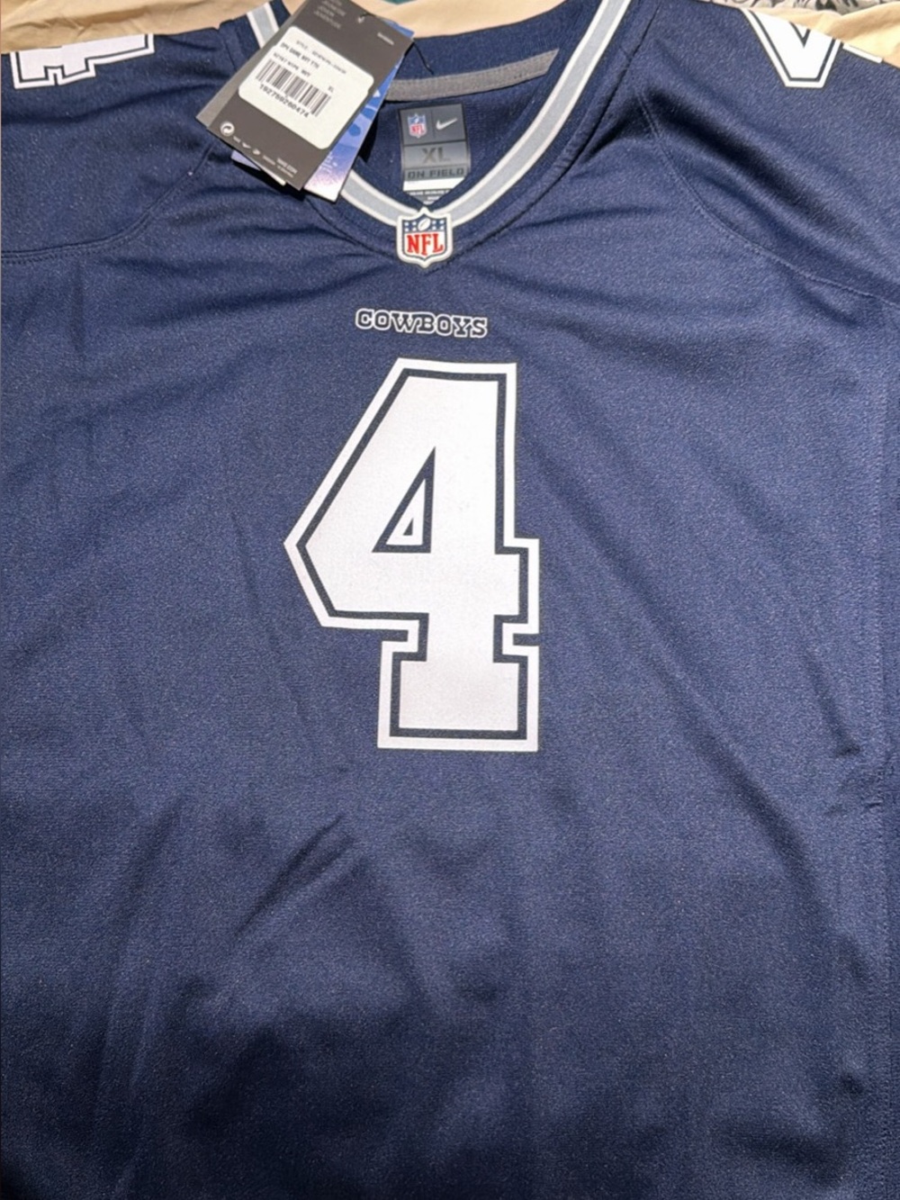 NWT 
Nike Dallas Cowboys #4 Navy Youth XL Jersey